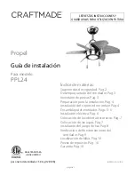 Предварительный просмотр 11 страницы Craftmade Propel PPL24 Installation Manual