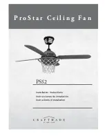 Craftmade ProStar PS52 Installation Instructions Manual предпросмотр