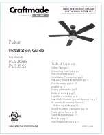 Craftmade PU52OB5 Installation Manual предпросмотр