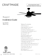 Craftmade RGD52 Installation Manual предпросмотр