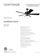 Предварительный просмотр 1 страницы Craftmade Riverfront Installation Manual