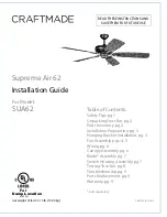 Craftmade SAP62 Installation Manual предпросмотр