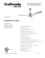 Craftmade SON52CH Installation Manual preview