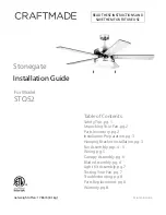 Craftmade Stonegate STO52 Installation Manual предпросмотр