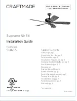 Предварительный просмотр 1 страницы Craftmade SUA56 Installation Manual