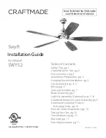 Предварительный просмотр 1 страницы Craftmade SWY52 Installation Manual