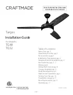 Craftmade Targas TG48 Installation Manual предпросмотр