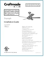 Craftmade Triumph TR52 Installation Manual предпросмотр