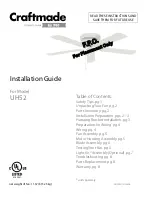 Craftmade UH52 Installation Manual предпросмотр