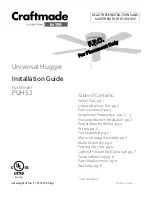 Предварительный просмотр 1 страницы Craftmade Universal Hugger PUH52 Installation Manual