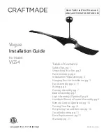 Предварительный просмотр 1 страницы Craftmade Vogue VG54 Installation Manual