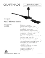 Предварительный просмотр 13 страницы Craftmade Vogue VG54 Installation Manual