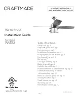 Предварительный просмотр 1 страницы Craftmade Waterfront WAT52 Installation Manual