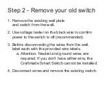 Preview for 8 page of Craftmade WCS-100 Installation Manual