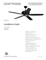 Craftmade ZE56 Installation Manual предпросмотр