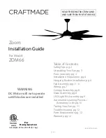 Craftmade Zoom ZOM66 Installation Manual предпросмотр