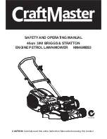 CRAFTMASTER KM46MBS3 Safety And Operating Manual preview