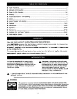 Preview for 2 page of Craftsman 10 IN. COMPOUND MITER SAW 315.23538 Owner'S Manual