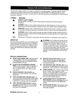 Preview for 4 page of Craftsman 10 IN. TABLE SAW 315.22811 Owner'S Manual