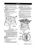 Preview for 17 page of Craftsman 10 IN. TABLE SAW 315.22811 Owner'S Manual