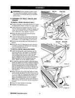 Preview for 18 page of Craftsman 10 IN. TABLE SAW 315.22811 Owner'S Manual