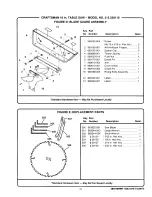 Preview for 51 page of Craftsman 10 IN. TABLE SAW 315.22811 Owner'S Manual