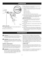 Preview for 14 page of Craftsman 10137 - 1/2 in. Corded Hammer Drill Operator'S Manual