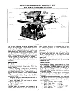 Preview for 2 page of Craftsman 103.22880 Operating Instructions And Parts List Manual