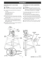 Предварительный просмотр 23 страницы Craftsman #10402 - Professional Laser 10 in. Radial Arm Saw 22010 Operator'S Manual