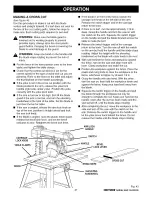 Предварительный просмотр 47 страницы Craftsman #10402 - Professional Laser 10 in. Radial Arm Saw 22010 Operator'S Manual