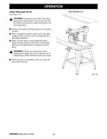 Предварительный просмотр 54 страницы Craftsman #10402 - Professional Laser 10 in. Radial Arm Saw 22010 Operator'S Manual