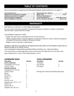 Preview for 2 page of Craftsman 107.24907 Operator'S Manual