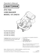 Craftsman 107.249210 Operator'S Manual предпросмотр