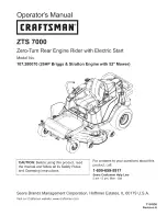 Предварительный просмотр 1 страницы Craftsman 107.280070 Operator'S Manual