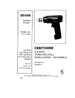 Предварительный просмотр 1 страницы Craftsman 11145 Owner'S Manual