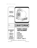 Preview for 1 page of Craftsman 113.171500 Owner'S Manual