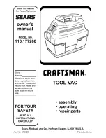 Craftsman 113.177260 Owner'S Manual предпросмотр