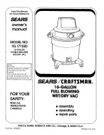 Предварительный просмотр 1 страницы Craftsman 113.177320 Owner'S Manual