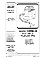 Preview for 1 page of Craftsman 113.177571 Owner'S Manual