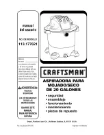 Предварительный просмотр 15 страницы Craftsman 113.177621 Owner'S Manual