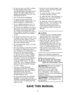 Preview for 3 page of Craftsman 113.177745 Owner'S Manual