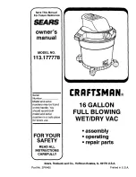 Craftsman 113.177778 Owner'S Manual предпросмотр