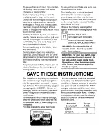 Preview for 3 page of Craftsman 113.177920 Owner'S Manual