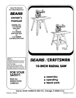 Craftsman 113.196120 Owner'S Manual preview