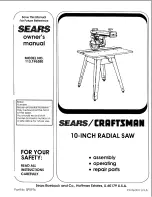 Craftsman 113.196380 Owner'S Manual preview