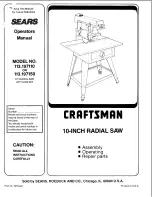 Craftsman 113.197110 Operator'S Manual preview