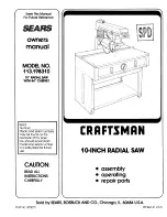 Craftsman 113.198310 Owner'S Manual preview