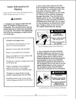 Preview for 66 page of Craftsman 113.198411 Operators Operator'S Manual