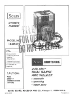 Craftsman 113.201372 Owner'S Manual preview