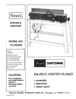 Preview for 1 page of Craftsman 113.20680 Owner'S Manual